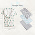 The Swaddle Blanket - Green Cactus Sleep Swaddle for Baby Boy & Girl, Infant Sleep Sack 0-3 Months