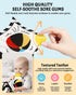 Newborn Toys - High Contrast Baby Books with Teether for 0-12 Months, Sensory Learning Activities Gift