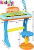 37 3 Kiddie Play Kids Piano Keyboard with Microphone and Stool Key Electronic Musical Instrument Toy with Colorful