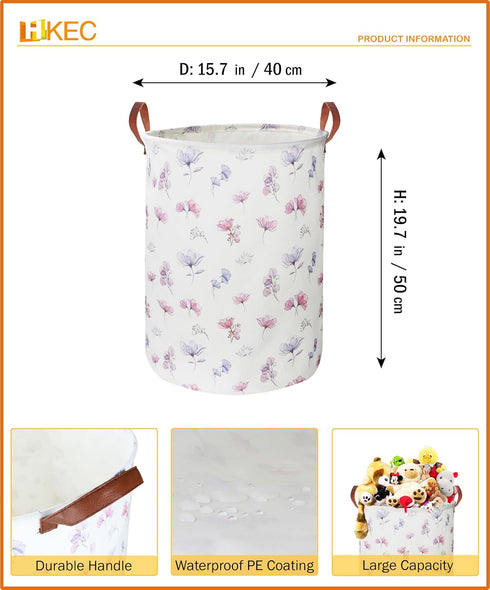 19.7 Waterproof Foldable Laundry Basket, Nursery Hamper, Dirty Clothes Hamper, Books Bins, Gift Baskets, Room