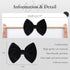 YanJie Handmade Velvet Hairband - Stretchy Nylon Headbands & Baby Bows for Girls, 4.5 Black-Velvet, 3 Count