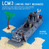 Military Landing Craft Vehicle Personnel - Higgins Boat Car Model, WW2 Building Block Toys for Kids and Adults