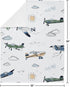 Sweet Jojo Designs Vintage Airplane Boy Soft Baby Blanket Receiving Security Stroller Swaddle Toddler Newborn Infant