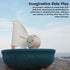 PlanToys Polar Bear Sailing Boat Bath Toy for Toddlers | Montessori Wooden Water Toys for Kids | Eco-Friendly Floating