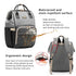 GAIVP Backpack Diaper Bag for Women, Baby Bags for Girls,Diaper Bag with Changing Pad, and Insulated Pockets (Dark Grey