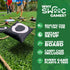 SWOOC Games - Giant Tic Tac Toe Outdoor Game | 3ft x 3ft | Instant Setup, No Assembly | Bean Bag Toss Outdoor Games for