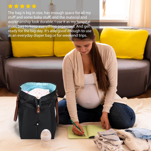 Backpack, DOFASAYI Diaper Bag Tote - Mom Bag with Changing Pad, Waterproof Baby Diaper Bag Large Travel Essentials Tote
