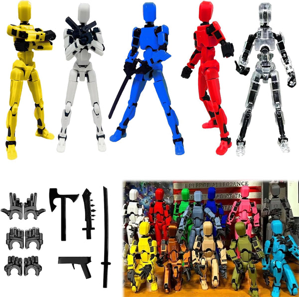 Dumwick 2026 New Assembly Completed-Titan 13 Action Figure,Dummy Robot 13 Action Figures Set,3D