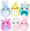 ArtCreativity Mini Plush Animal Toys Set of 6 Soft Stuffed Animals for