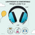 Baby Headphones for Noise Protection, Blue Over-Ear Earmuffs for Infants 0-24 Months
