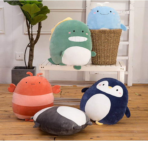 ARELUX Penguin Plush Cuddle Pillow Cute Penguin Stuffed Animal Plush Toy Penguin Plushies Room Decor Festival Penguin Accompany for Friends Family Birthday 16inch