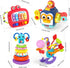 4 in 1 Baby Toy for 6-18 Months, Learning Toys for Babies, Busy Cube, Stacking Toys, Unicorn Pull String Toy
