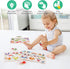 Wooden Peg Puzzles for Toddlers 1-3, Educational Preschool Peg Puzzle Toy Set of 3 - Traffic, Dinosaur, Fruit