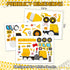 Ozepao 24 Sheets Construction Truck Stickers for Kids, Make Your Own Construction Vehicles, Car Party Favors,DIY Crafts
