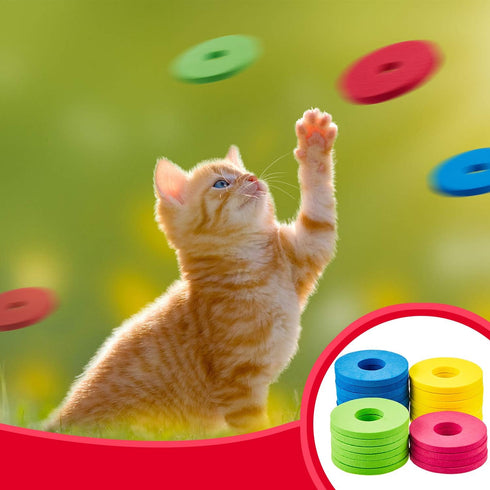 60 4 cm Colorful Foam Disc Shooters - Flying Toys for Remote Control Robots