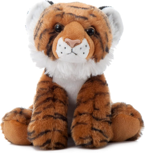 The Petting Zoo Tiger Stuffed Animal, 9 Inch Gifts for Kids, Wild Onez Zoo Animals, Tiger Plush Toy
