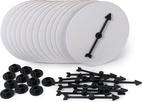 12 Board Game Arrow Spinners, Family Games Accessories - Blank DIY Gaming