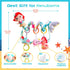 0-6 Koty Carseat Toys Hanging, Blue Mermaid Stroller Toys for Babies Months, Baby Car Seat Toy with Crinkle, Teether