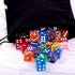AUSTOR 100 Pieces Dice Set, 12mm Game Dice, Translucent Colors for Tenzi, Farkle, Yahtzee