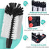 Havawish 1 Pack 3 Glass(7.3 3.7 7.5) Water Bottle Cleaning Brush with Suction Base, Head Bristle Bar Glass Washer
