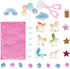 38 PCS Unicorn Sensory Sand Bin | Magic Sand for Toddlers with Scooper | Sparkly Pom-Poms for a Magical Fairytale Gift