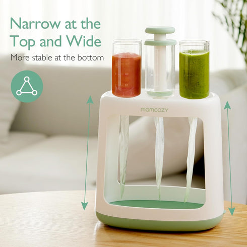 Momcozy Squeeze Station,Baby Food Maker,Pouch Filler for Homemade Baby Puree, BPA-Free, Dishwasher Safe, with Reusable