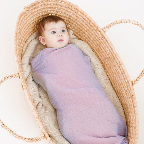2 Pack 40 40 Inches, 100% Muslin Swaddle Blankets for Newborns, Large x Cotton Receiving Blankets, Soft and Breathable
