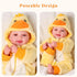 Set 15" BABESIDE Lightweight Baby Doll Realistic Soft Doll for Girls, Easy to Carry & Hug Pretend Play & Gift