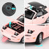 1/32 Mazda Miata MX-5 Alloy Model Car, Toy Car with Pullback, Removable Top, Blinking Lights, Sound and Bright Lights