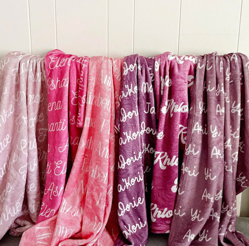 Personalized Custom Blanket, Baby Girl Blanket, Name Blanket, Girl Blanket Gift, Baby Blanket, Kids Blanket, Custom