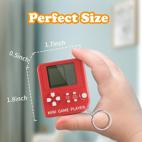 24PCS Video Game Party Favors, Video Game Keychain, 6 Colors, Bulk Party Supplies for Kids