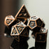 UDIXI 10mm Mini Metal DND Dice Set, 7-Die Small Portable Polyhedral RPG Dice for Dungeons and Dragons (Copper)