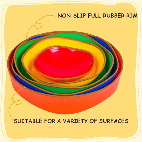 Balance Stepping Stones for Kids - 5pcs Non-Slip River Stones for Indoor and Outdoor Coordination Games