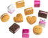 Cookie Erasers for Kids - 12 Pieces 3D Cute Food Puzzle Mini Biscuit Erasers, Fun Desk Pet Erasers