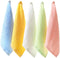 Tosnail 20 Pack 10" x 10" Ultra Soft Bamboo Fiber Baby Bath