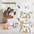 Clastyle Reading Corner School Classroom Book Basket, 36L Large Monkey Book Tree Shelf for Kid Room, Collapsible Storage