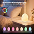 7 Dimming, 1 MediAcous Night Light for Kids, Baby Egg Light for Nursery, Colors Changing & Stepless Soft Silicone Touch