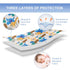 Pack 1''-3'' 39"x27", TILLYOU and Play Sheet - Soft Quilted Crib Cover Pad, Toddlers Mattress Protector with Deep