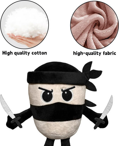 Tiuyov 10 Inches Italian Brainrot Plush Toy Capuccino Assassino Plush Soft Stuffed Meme Dolls for Collectors, Aesthetic
