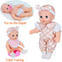 Besurejoy 12'' Playset 4 Set 3+ Baby Doll Nursery Care with Outfits,Clothes Hanger,Swaddle Blanket,Feeding