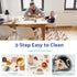 50.4 50.4 Inch Blissful Diary Baby Splat Mat for Under High Chair, x Wipeable Splash Mat, Waterproof and Washable