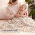 4 Pack 47x 47 Inches, PHF Muslin Swaddle Blankets for Newborn, Organic Soft Breathable Receiving Blankets, Large