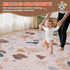 Floor,71x59 Inch Baby Play Mat for Soft Padding Crawling Mat for Playpen, Foldable and Machine Washable, Thick
