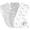 Little Seeds Adjustable Swaddle Blankets for Infants 0-3 Months 3-Pack Organic Cotton Baby Swaddles