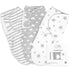 Little Seeds Adjustable Swaddle Blankets for Infants 0-3 Months 3-Pack Organic Cotton Baby Swaddles