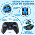 BAYSING 3, 4, 5, 6, 7 Remote Control Monster Tractor Toy for years old, Blue Light Up Monster Trucks Toy with LED
