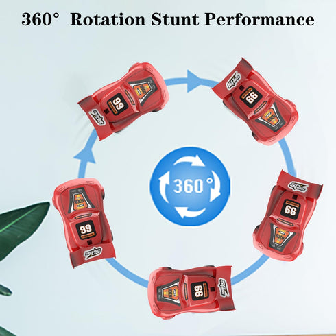 360deg 4 5 6 7 8-12 Wall Climbing Remote Control Car Dual Mode Rotating RC Stunt Cars with Headlight Rechargeable Toys