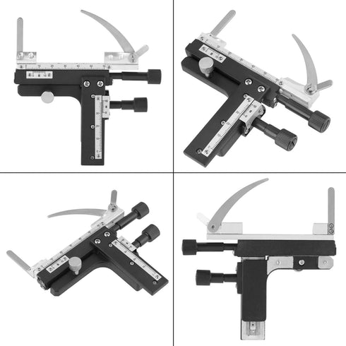 Microscope Moveable Stage, Professional Attachable Mechanical X-Y Caliper with Scale for Microscope