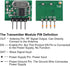 D-FLIFE 5pcs 433mhz Wireless RF Transmitter and Receiver with Antenna Ask Remote Control Module DIY Kit for Arduino