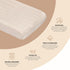 100% 16" 32", Crane Baby Changing Pad Cover, Cotton Sateen Exterior Change Pad Cover, Neutral Dot, x Fitted Changing